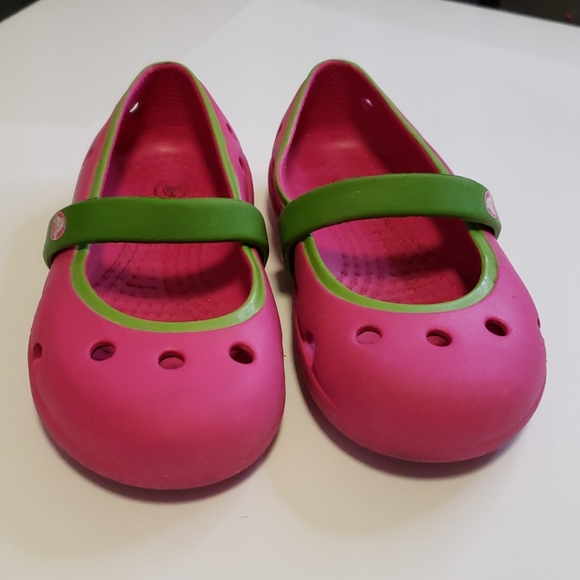 CROCS™️ Watermelon Colors Size 7 Child - Picture 1 of 8